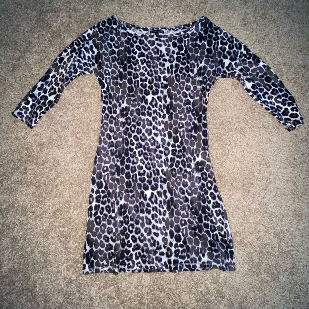 Express leopard print dress